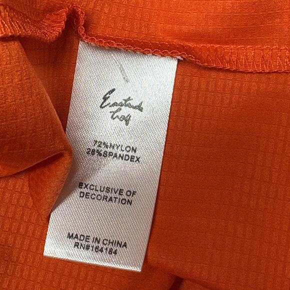Eastside Golf UV Lightweight 1/4 Zip Hoodie Tangerine Orange Mens Size S NWT - Picture 11 of 15